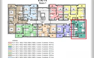 Apartament 1 cameră | bloc nou | strada C. Brâncovean - Schiță 13