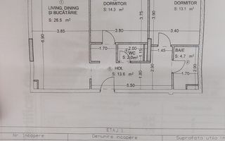 Apartament 3 camere, 74 mp, LUX, garaj, zona Sopor - Poză 3