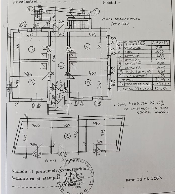 Apartament Casa + Anexa | Traian | Pache | Popa Nan | curte - Schiță 12