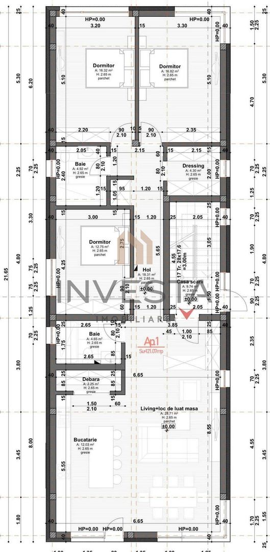 Apartament in vila in curs de contructie! Predare decembrie 2026! - Schiță 2