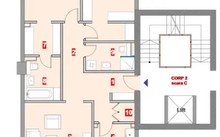 Apartament cu 3 camere ***142mp*** // Herastrau - Cartierul Francez - Schiță 51