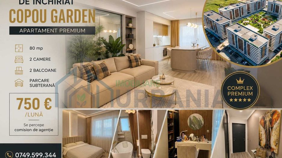 Apartament de închiriat, 2 camere, Copou Garden, Iași - Poză 1