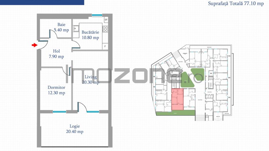Apartament 2 Camere | 53 mp | Bloc Nou | Metrou Pacii / Preciziei | Militari - Poză 17