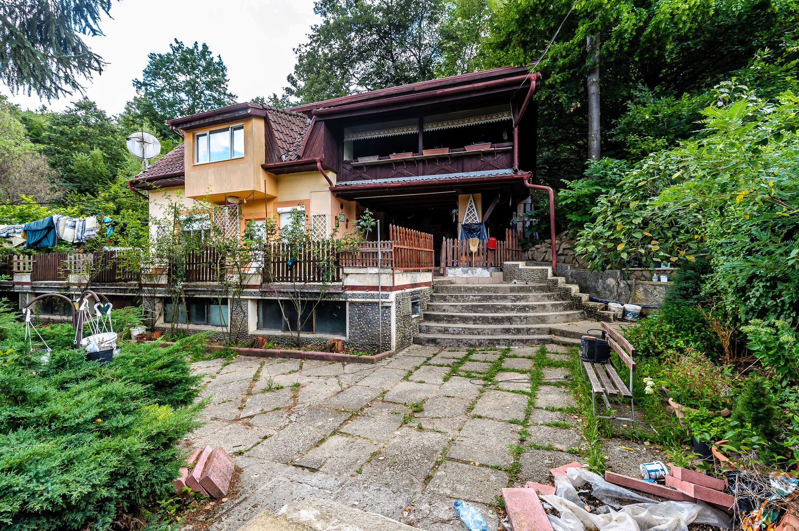 PROPRIETATE VÂNDUTĂ Casă conac cu 15.000 mp deal împădurit la Barațca, - Poză 3