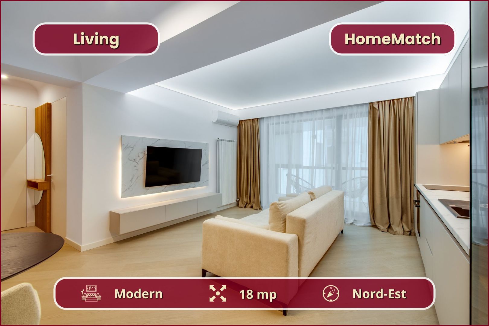 Cortina North || 2 camere || Finisaje de lux || Parcare || Comision 0% - Poză 3
