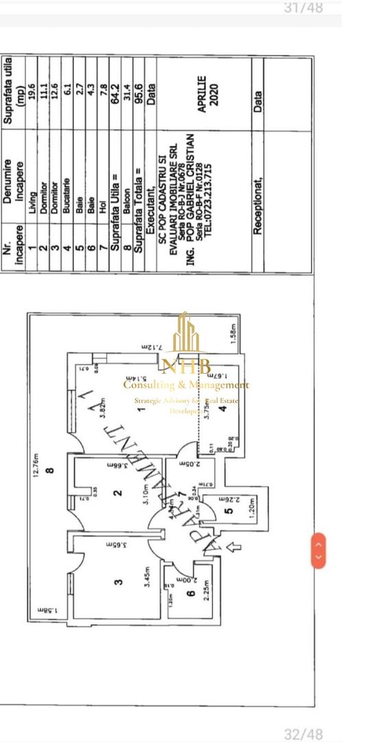 Apartament 3 camere- rond OMV-PIPERA-PARCARE - Poză 10