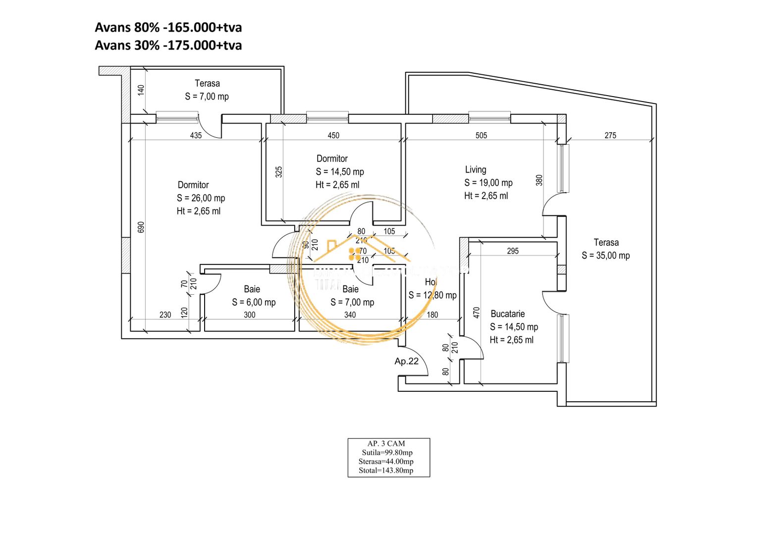 Apartament Penthouse vedere superba libera Parc metrou 1 decembrie - Poză 2