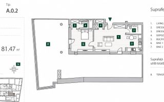 Apartament 2 Camere Premium | Curte 130 mp | Zona Centrală - Schiță 10