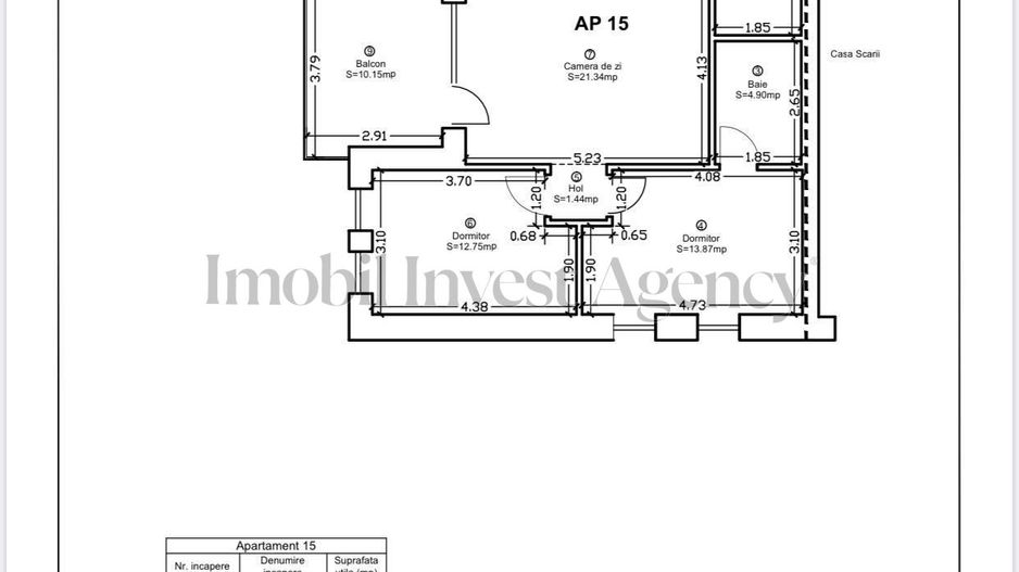Apartament 3 camere cu parcare in Pipera-Voluntari - Schiță 26
