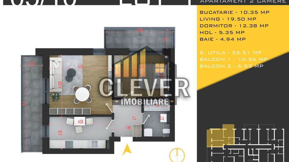 Ap 2 Camere | Metrou Nicolae Teclu | 2 Balcoane | Încălzire în Pardoseală - Poză 1