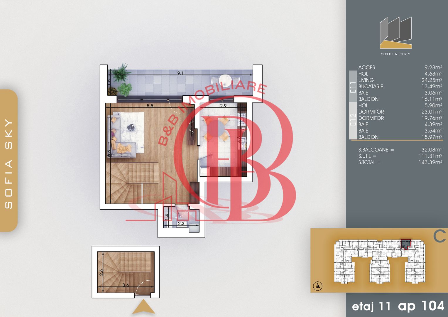 Finalizat-Mutare Rapida la 7min Metrou Duplex 3 camere cu 3 bai - Poză 2