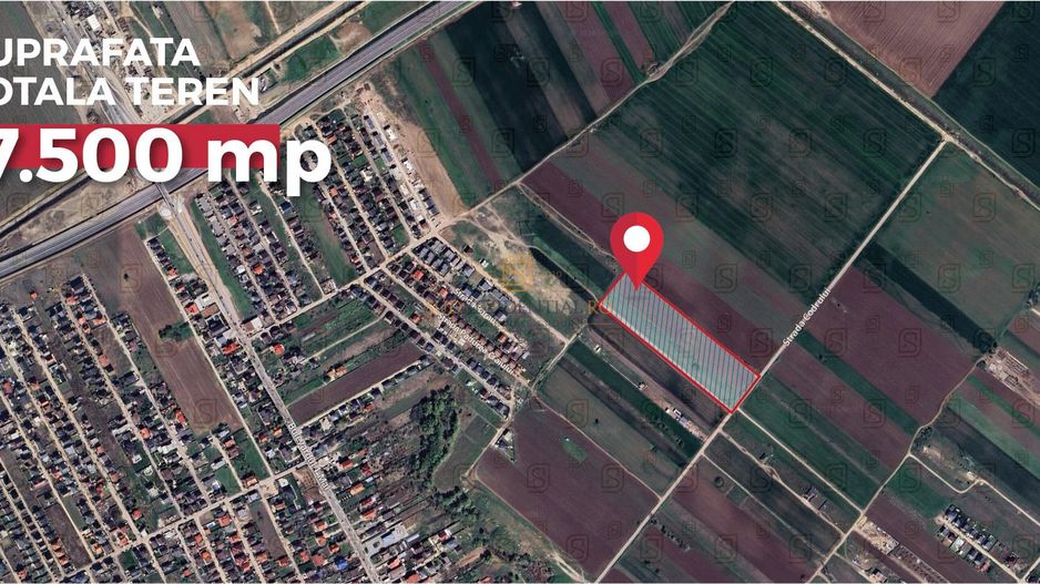 Teren intravilan de vanzare, 500 mp si deschidere ampla, Com Berceni - Poză 1