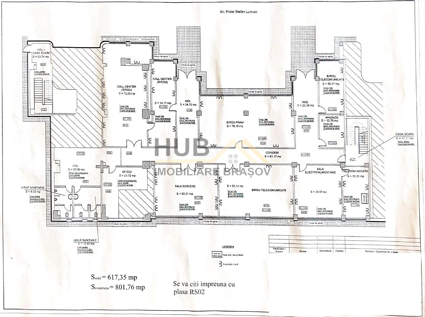 Spațiu birouri de închiriat zona Onix | 9 camere | 617 mp | Utilități incluse - Poză 13