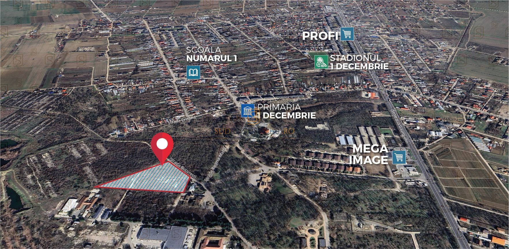 Teren 19.470 mp, investitie ideala, Green City -1 Decembrie, Ilfov - Poză 3
