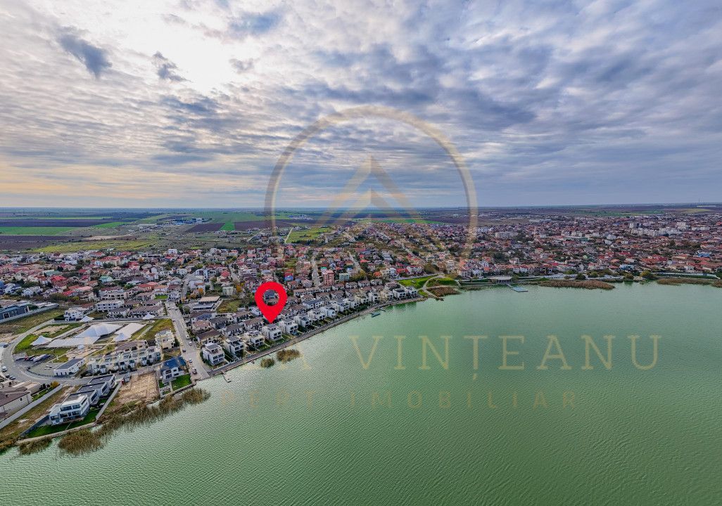 Ovidiu - Casă spectaculoasă , primul rand, cu vedere frontala  spre lac - Poză 7