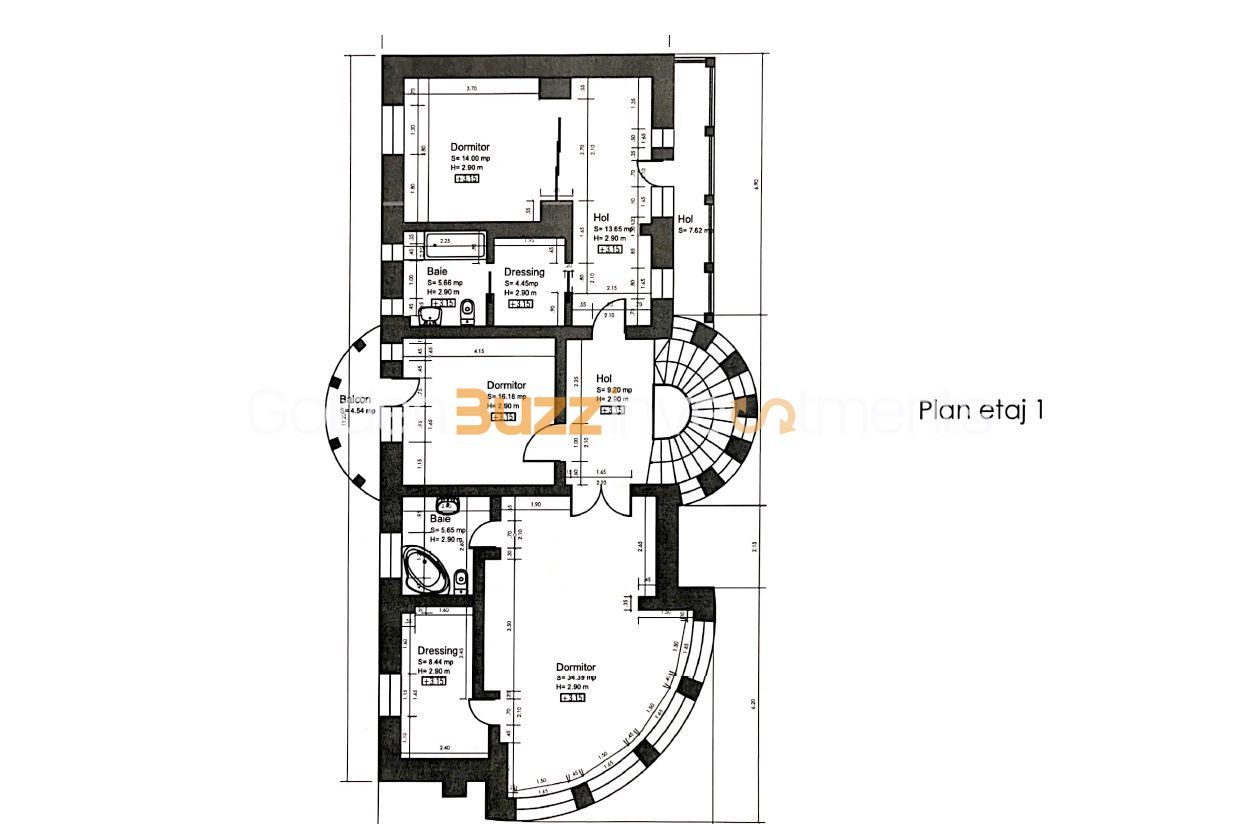 Vila superba - 9 camere - 950 mp teren - Baneasa-Liceul Francez - Schiță 24