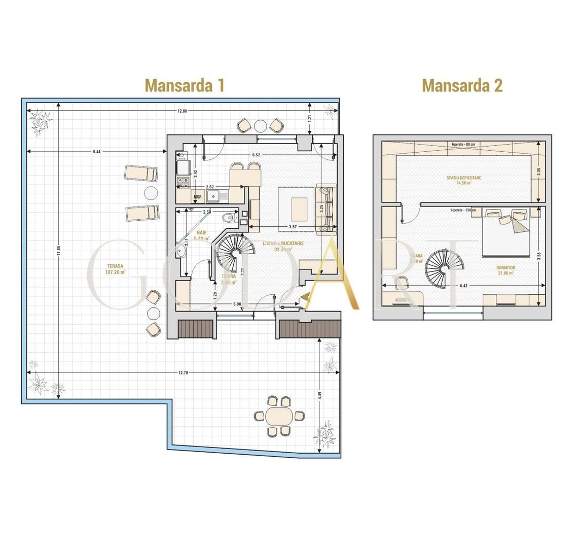 Duplex exclusivst | Ready to move in | Mobilat | Utilat - Schiță 14