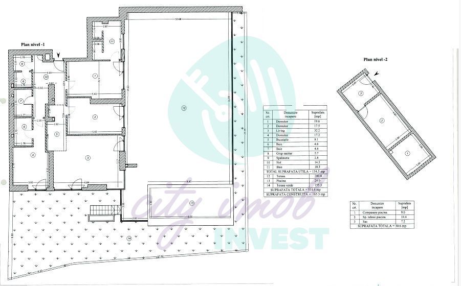 Apartament cu terasa de 350 mp si piscina privata - Poză 2