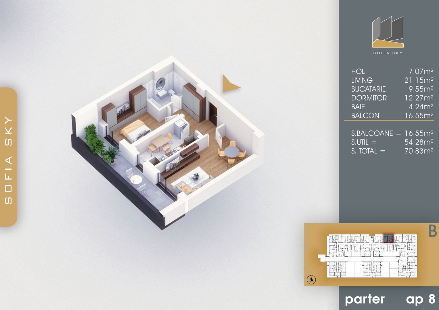 Apartament 2 camere decomandat  Titan Pallady  7 min Metrou Nicolae Teclu - Schiță 4