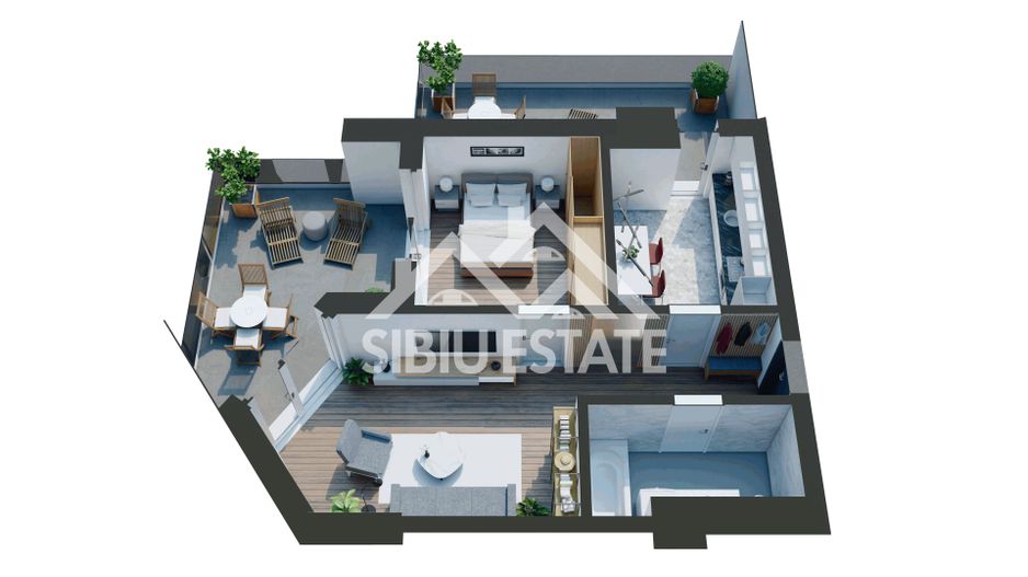 Apartament cu 2  camere-Design avangardist și confort contemporan - Poză 7