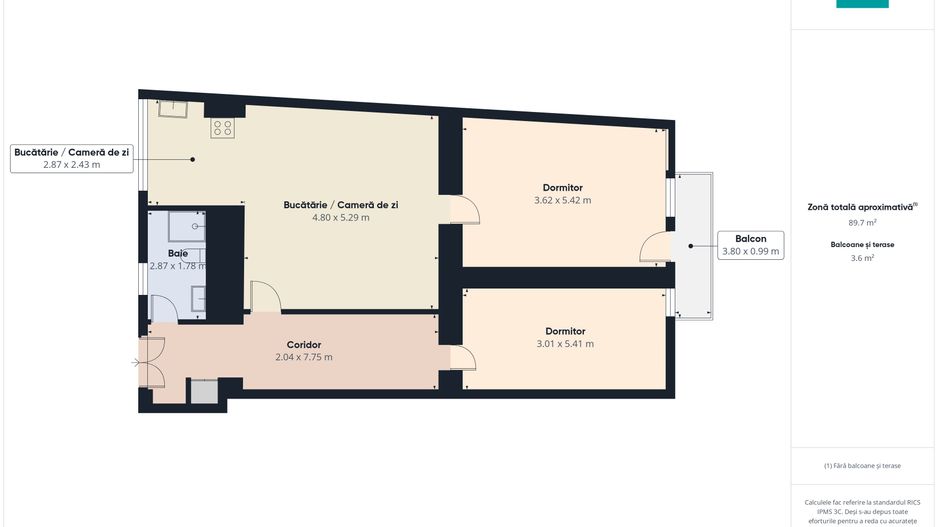 Apartament 3 camere, ultracentral. - Poză 8