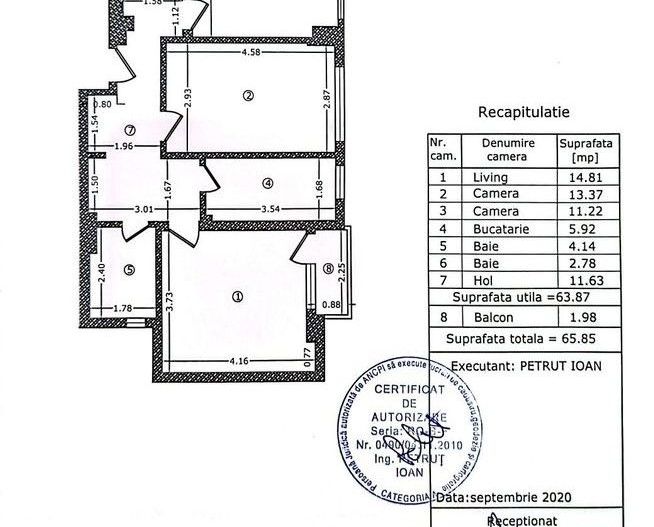 Vanzare Ap. 3 camere, 2 bai, centrala, parcare, 2020, Titan-Nicolae Grigorescu - Poză 8