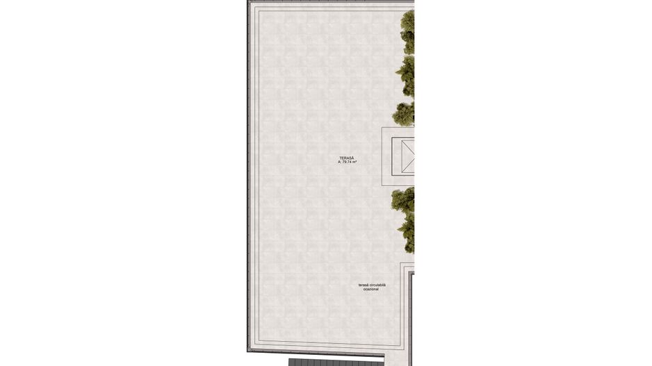 Apartament 4 camere nou, cu terasa  Pta-Unirii AP16B - Schiță 22