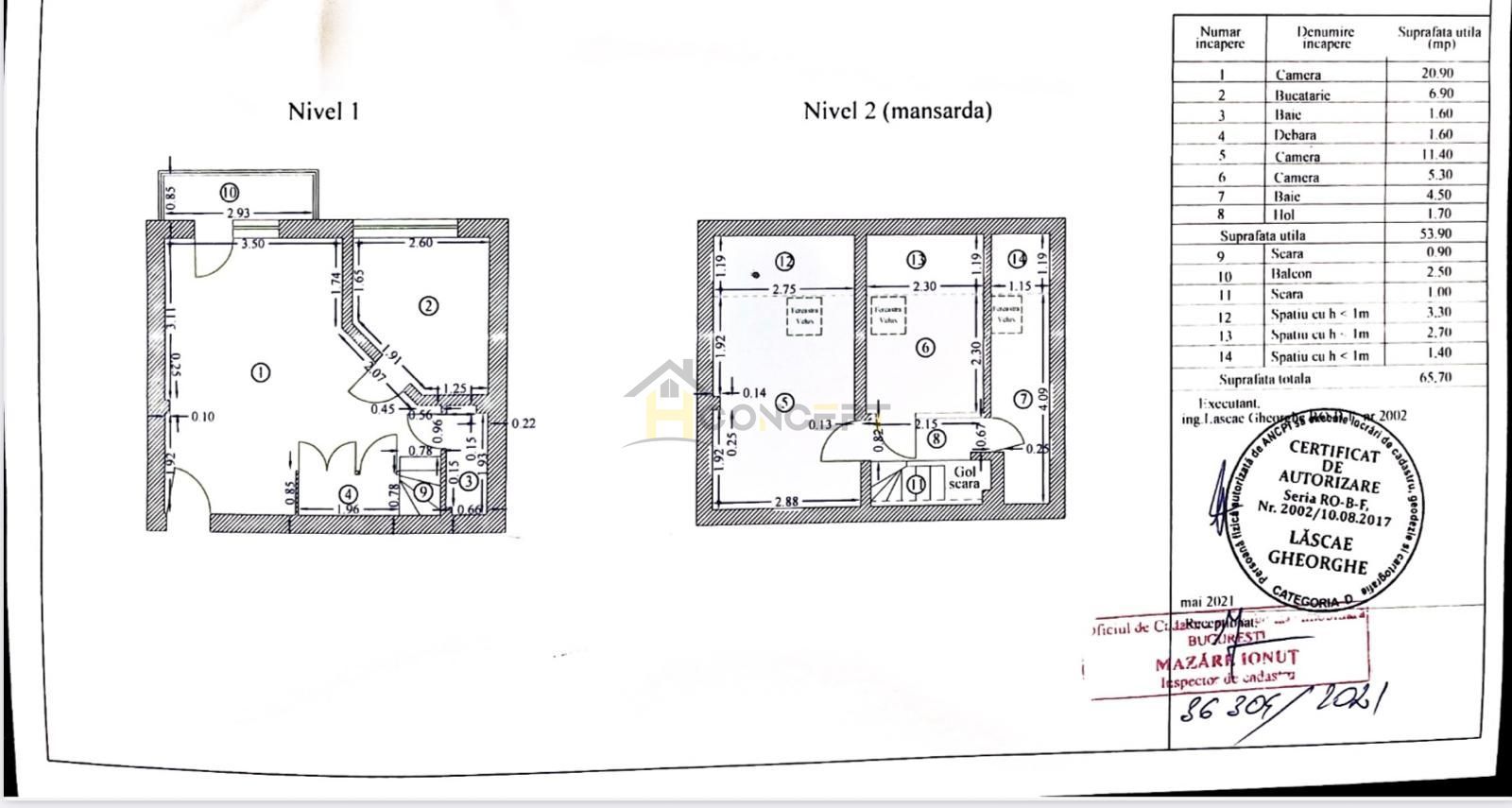 Ap modern 3 camere mansarda mobilat/utilat centrala proprie - Poză 14