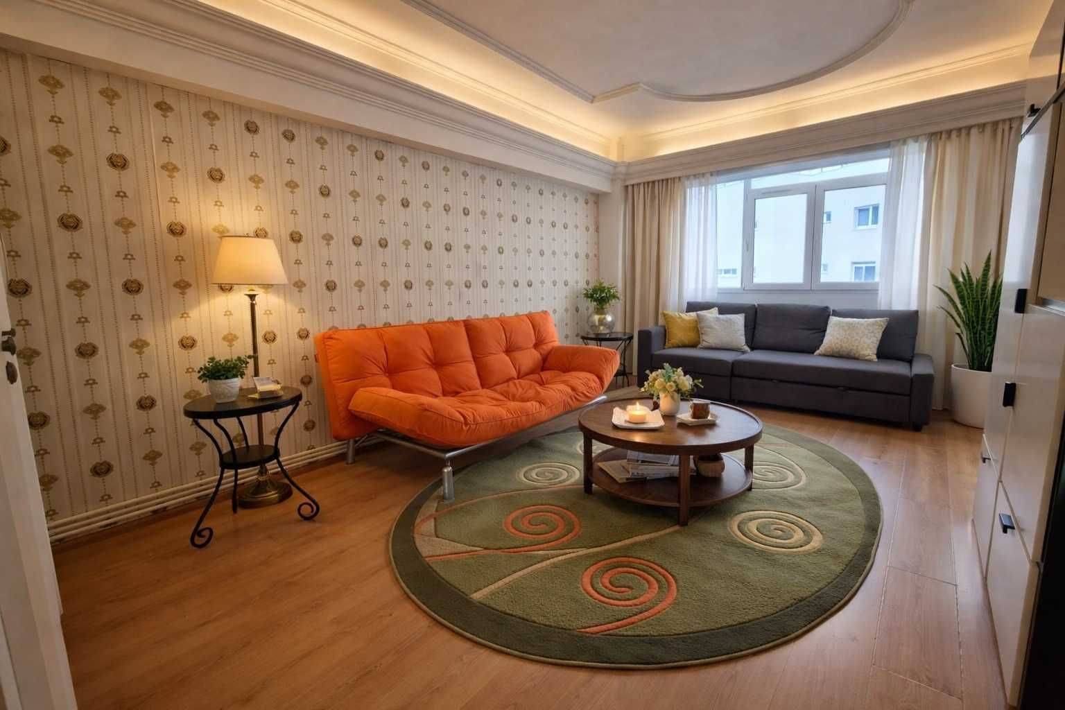 Apartament luminos 2camere, cu vedere la parcul Tineretului. Cu Centrala proprie - Poză 1