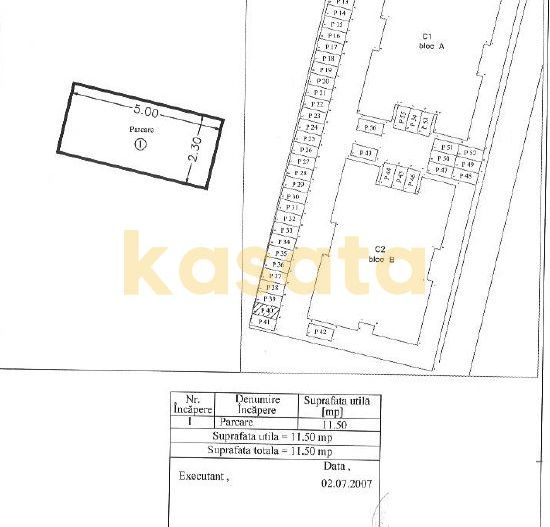 2 camere de vânzare| Trapezului | 2 Locuri Parcare | Terasa 50 mp - Schiță 27