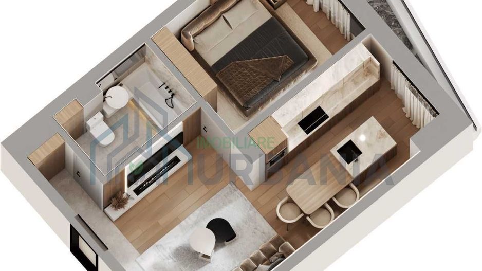 Apartament 2 camere Concept Life – Dacia, lângă Lidl – 61.500 € - Poză 3