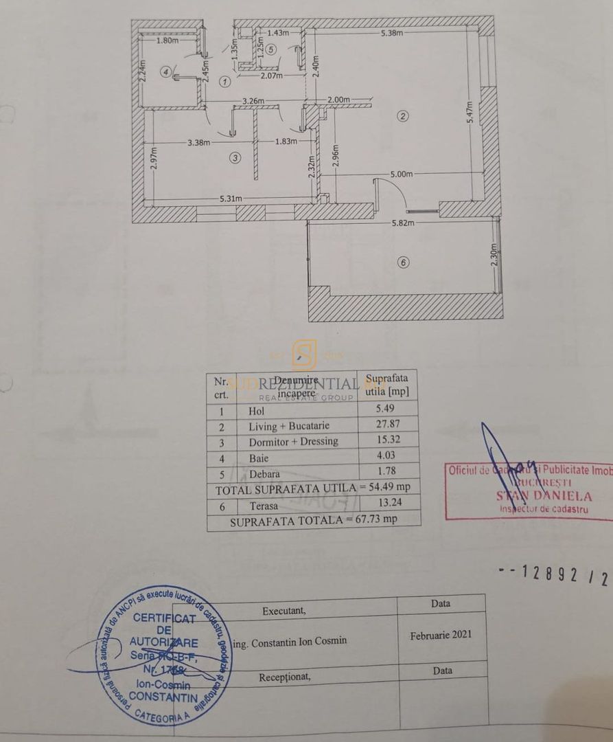 Apartament cochet cu terasa generoasa, 2 camere, in zona Parcul Carol - Poză 7
