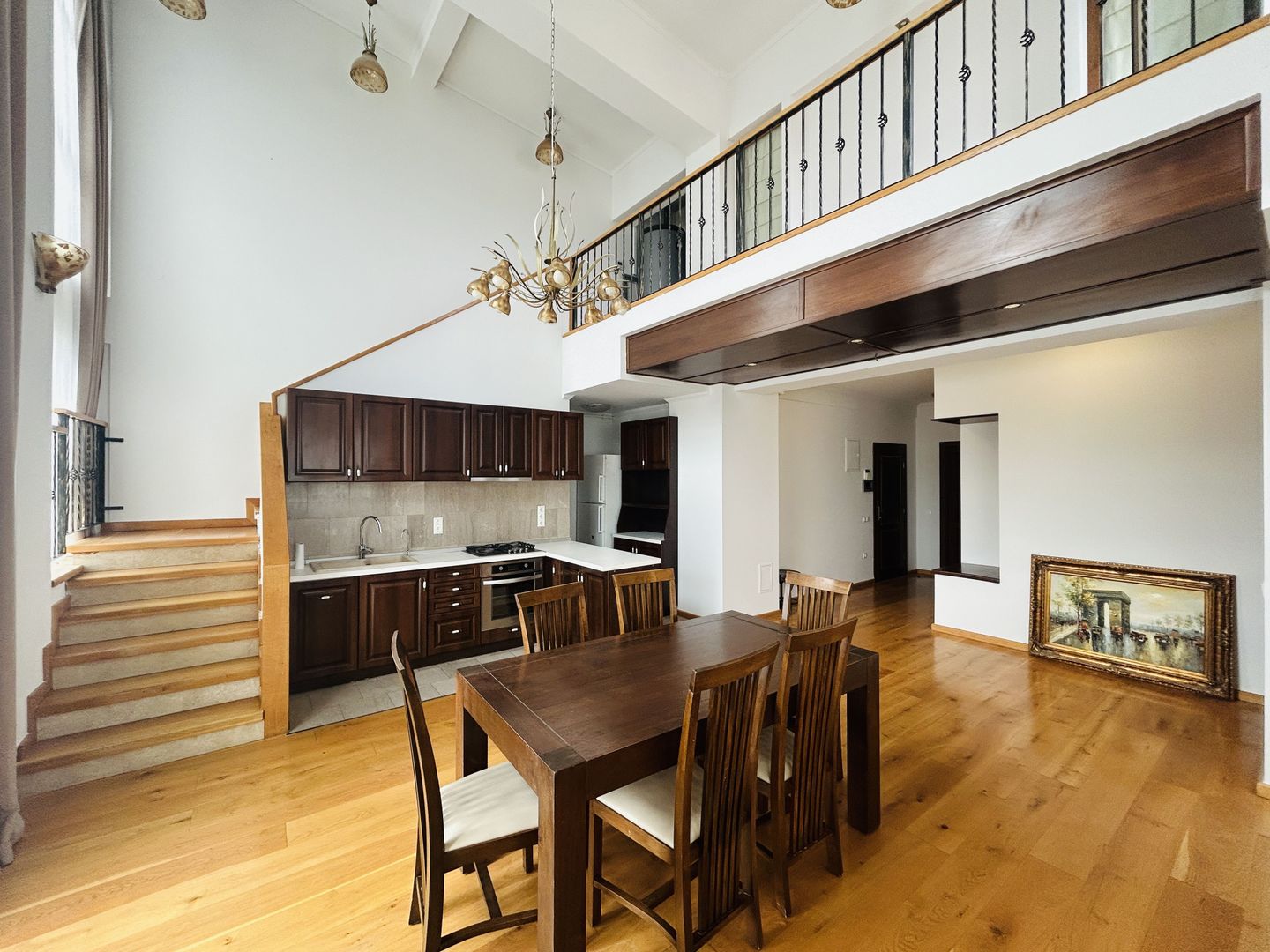 Penthouse de inchiriat, zona buna, terasa mare, mobilat si utilat - Poză 16