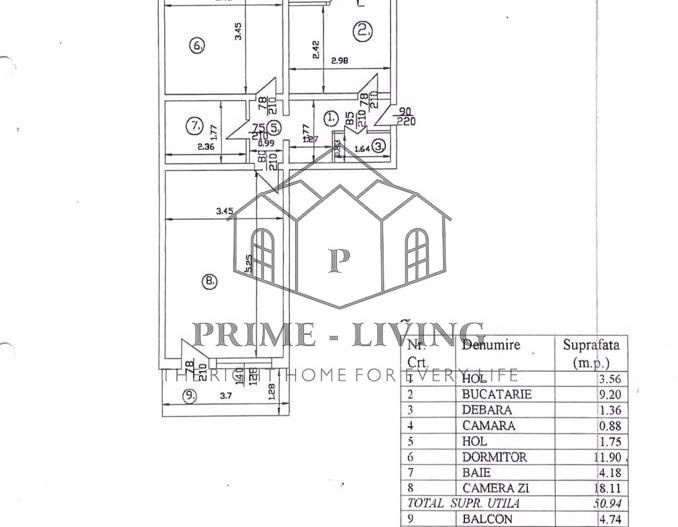APARTAMENT DE 2 CAMERE FRUMOS RENOVAT LA VANZARE PE CALEA DOROBANTILOR - Schiță 9