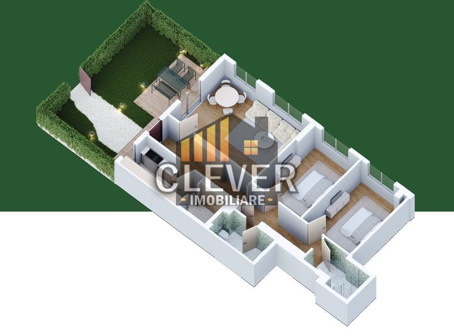 Spațiu și Confort: Apartament 3 Camere cu Dressing și Curte lângă IKEA Pallady - Schiță 13