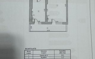 Garsoniera decomandata | Bloc Nou 2025 | Zona Th. Pallady - Schiță 11