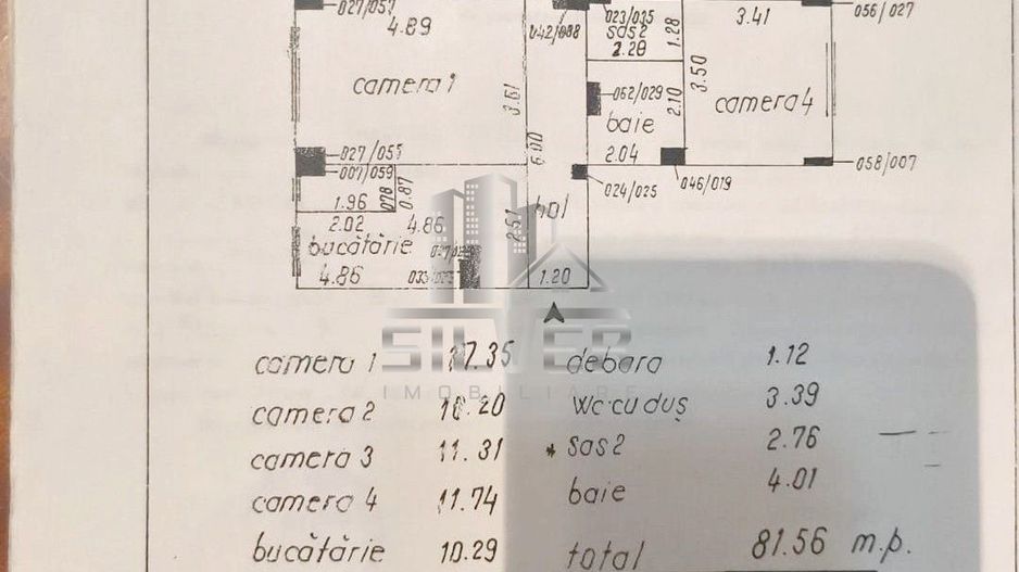 Apartament 4 camere dec./81.6 mp/cartier Manastur. - Poză 2