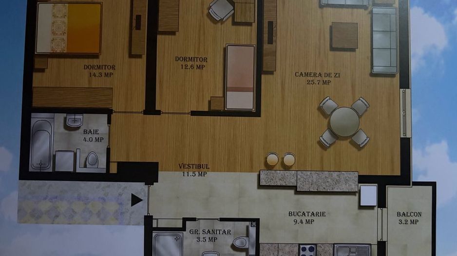 apartament 3  camere decomandat in Complex Jupiter , Bucuresti - Poză 1