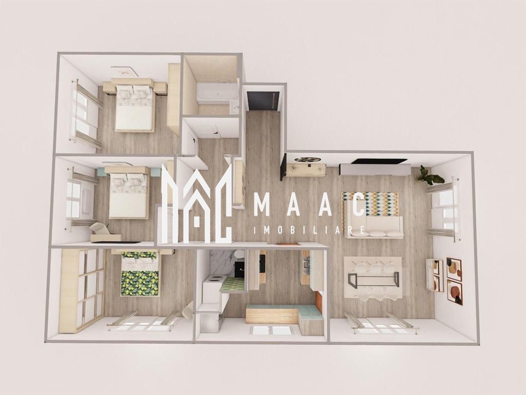 Apartament 4 camere I Nou I Decomandat I Balcon I Hipodrom - Poză 1