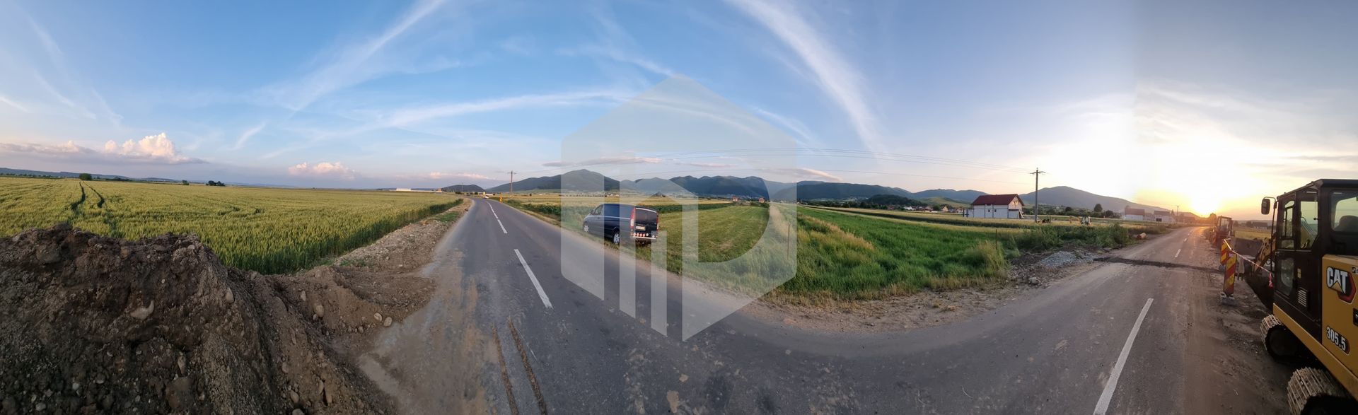 Teren Gura Râului-Orlat-1782 MP-2 fronturi-Utilitatile la 30 ml - Poză 3