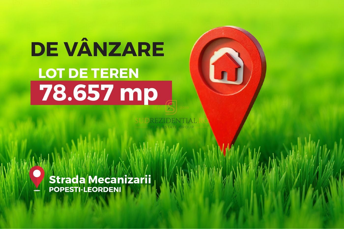 Teren extravilan 78.657 mp, deschidere de 480 ml, Popesti-Leordeni, If - Poză 1