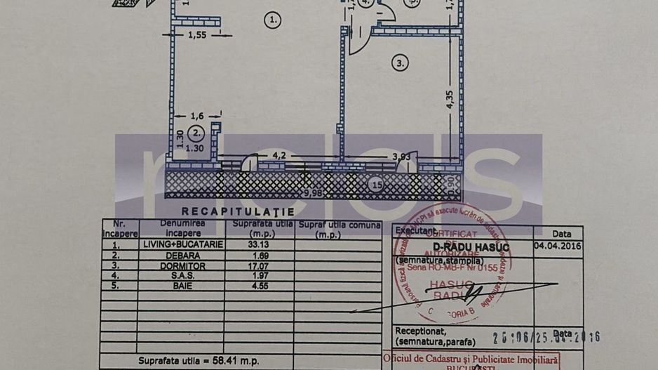 VÂNZARE 2 CAMERE | ZONA 1 DECEMBRIE 1918 | LOC DE PARCARE | CENTRALA PROPRIE - Poză 15