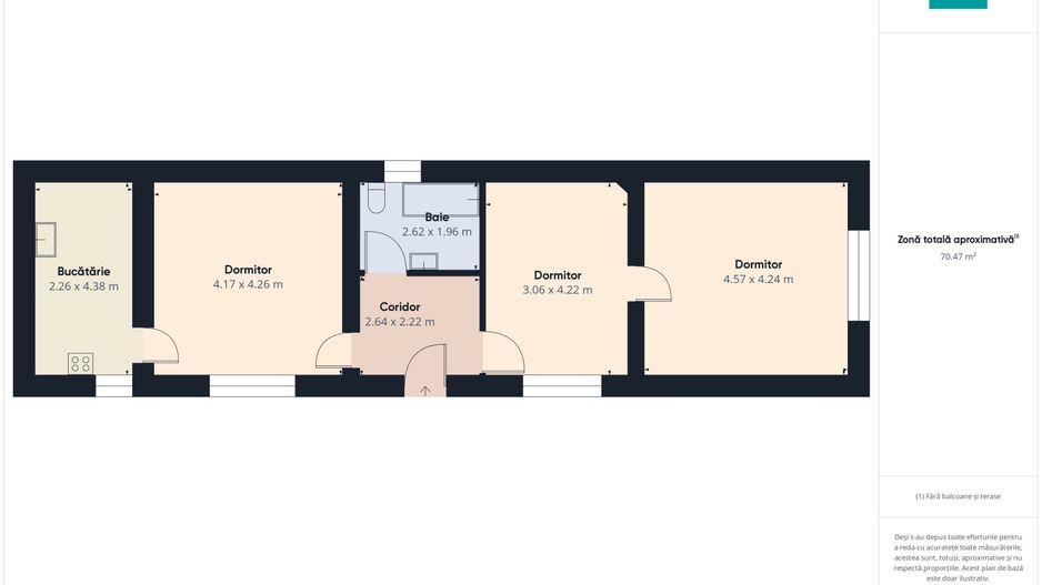 Apartament la casă - 3 camere, Pârneava - Poză 12