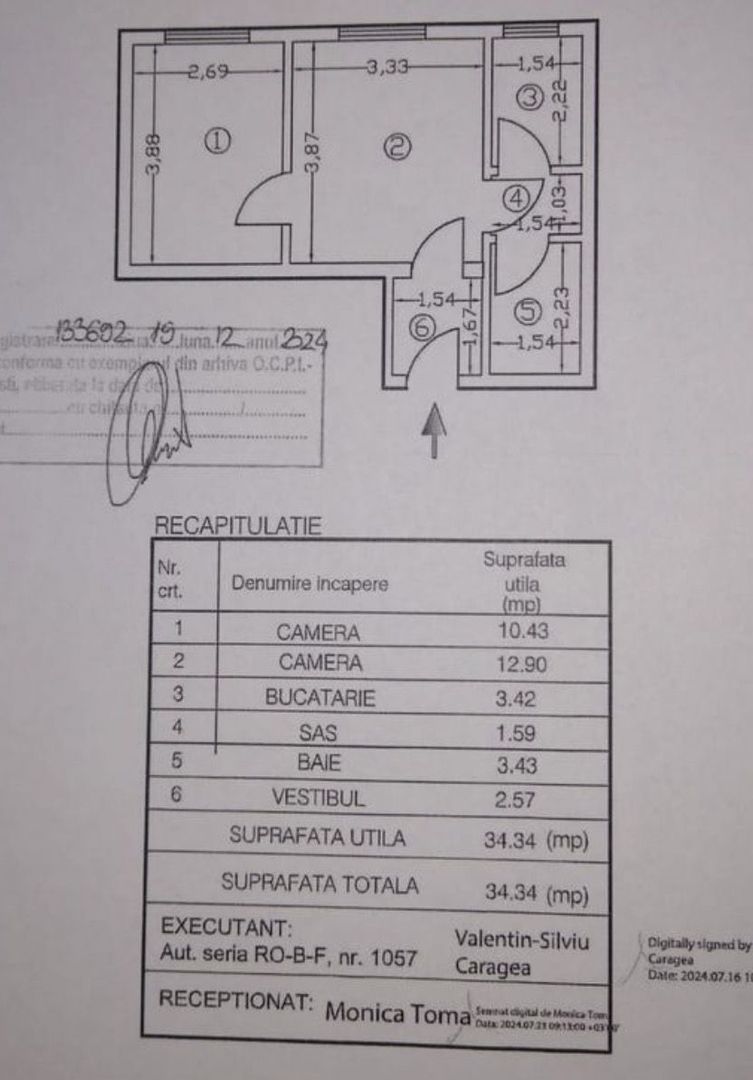 Apartament 2 camere renovat integral langa Parcul Drumul Taberei - Schiță 9