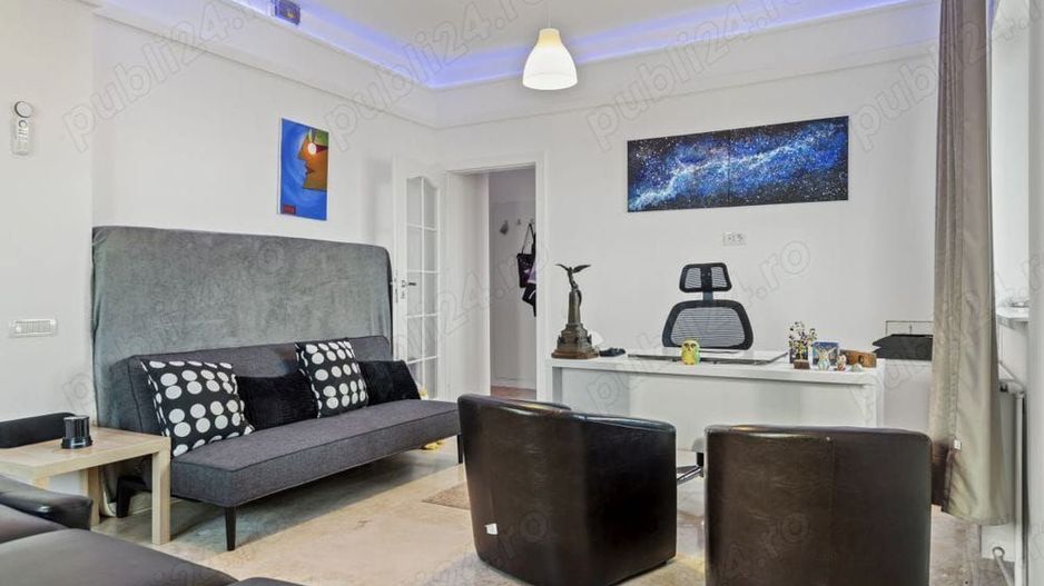 Studio Piata Romana, renovat complet, vedere panoramică dublă - Poză 3