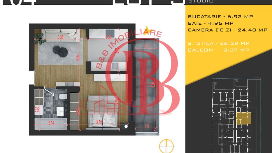 2 camere  Titan Pallady  Metrou Nicolae Teclu - Schiță 7