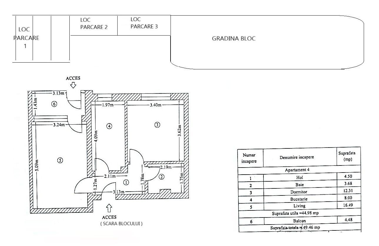 Apartament 2camere decomandat 50mp Popesti Leordeni -Soseaua Oltenitei - Poză 4
