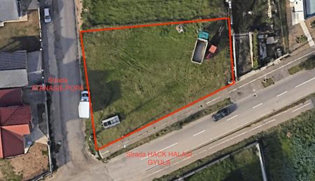 Teren de vânzare intravilan dublu front Grigorescu