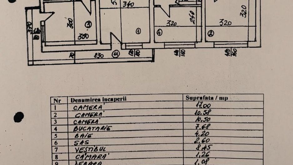 Apartament 3 camere bloc 1980 | reabilitat | Favorit | Drumul Taberei - Schiță 9
