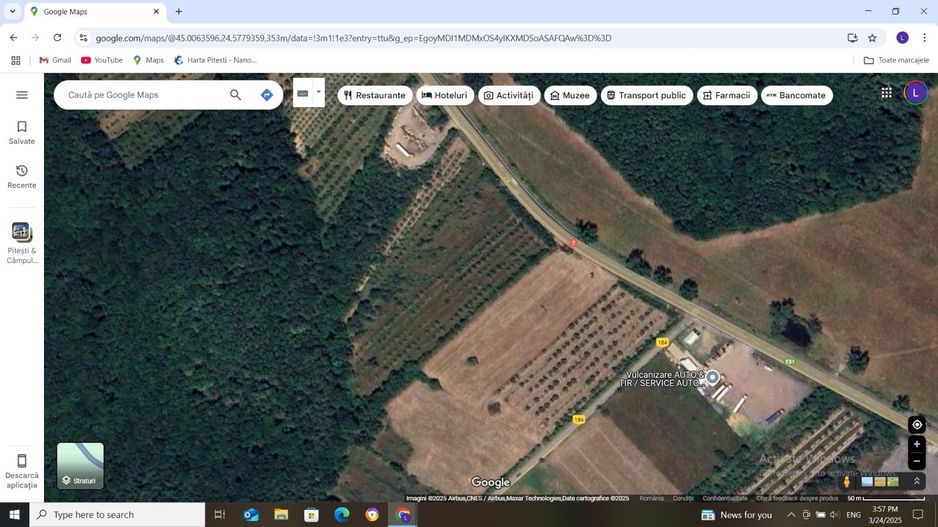 Vanzare teren 10000 mp, stradal DN 7, Moraresti - Poză 2